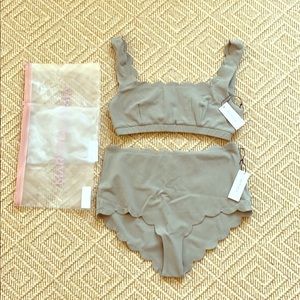 Marysia Palm Springs Bikini Bathing Suit Sz L NWOT